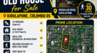 Prime Land for Sale – Kirulapone, Colombo 05