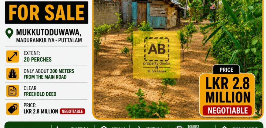 Beach side Land For Sale-Mukkutoduwa